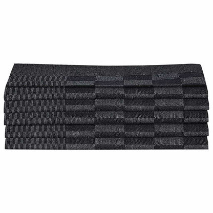 vidaXL 20 Piece Towel Set Black and Grey Cotton
