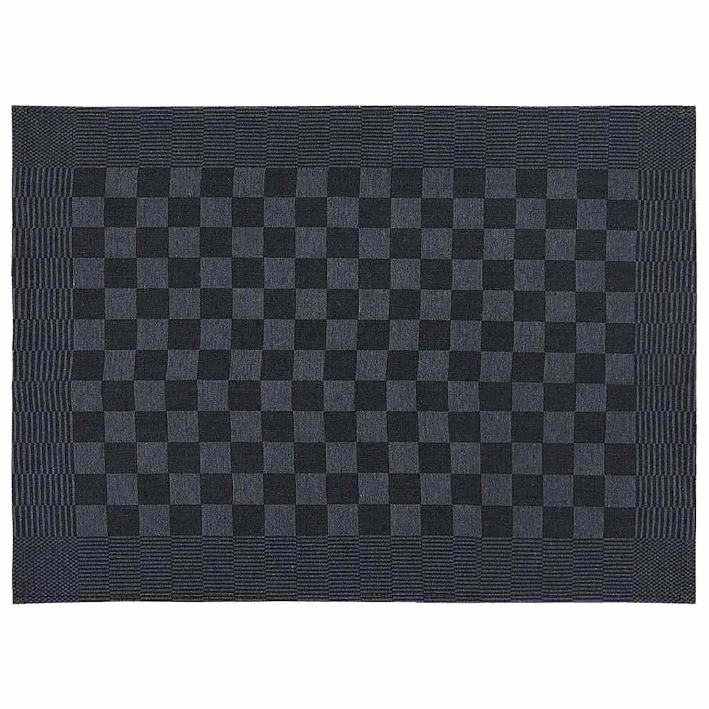 vidaXL 20 Piece Towel Set Black and Grey Cotton