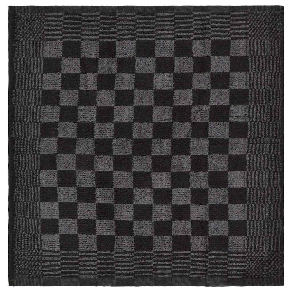 vidaXL 20 Piece Towel Set Black and Grey Cotton