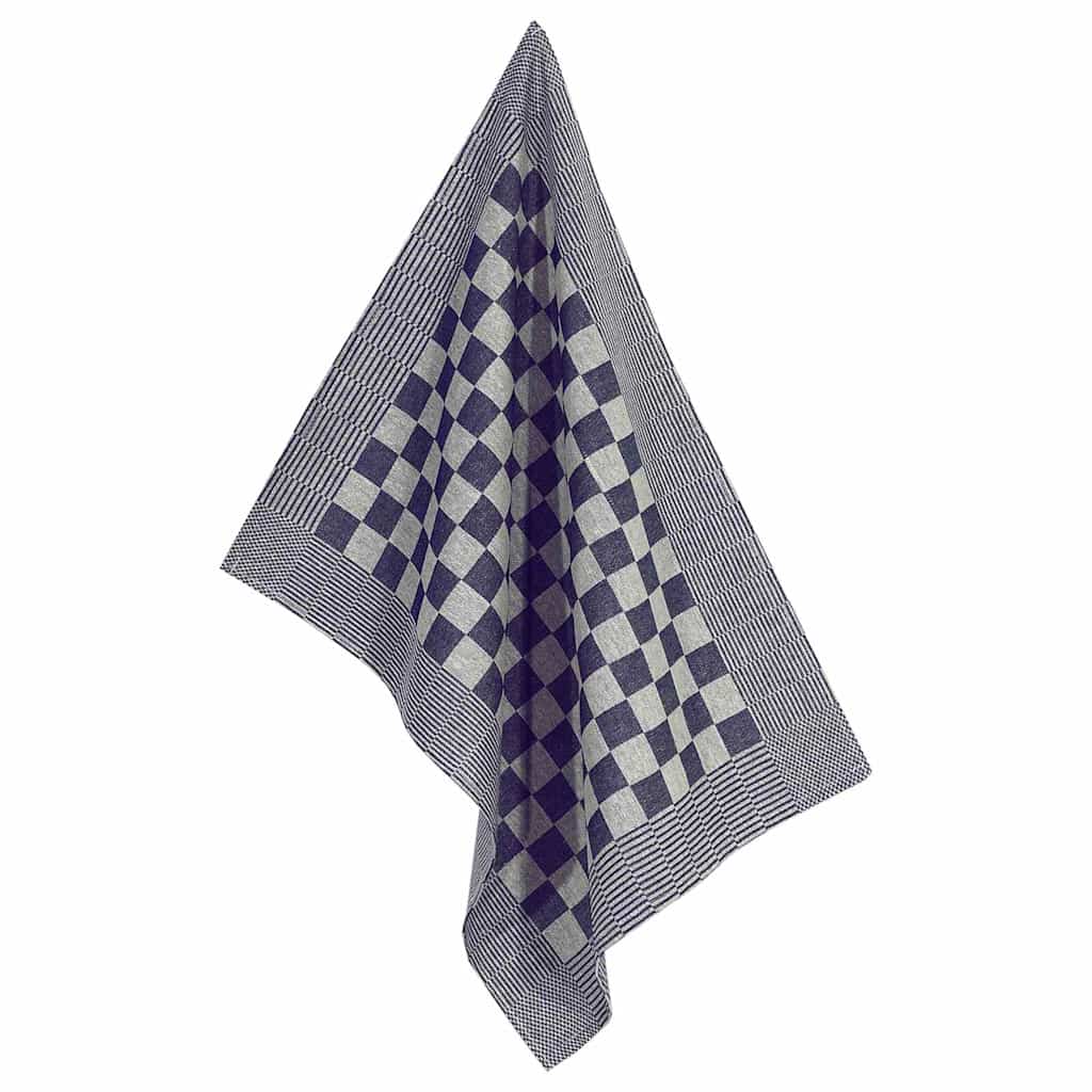vidaXL 20 Piece Towel Set Blue and White Cotton