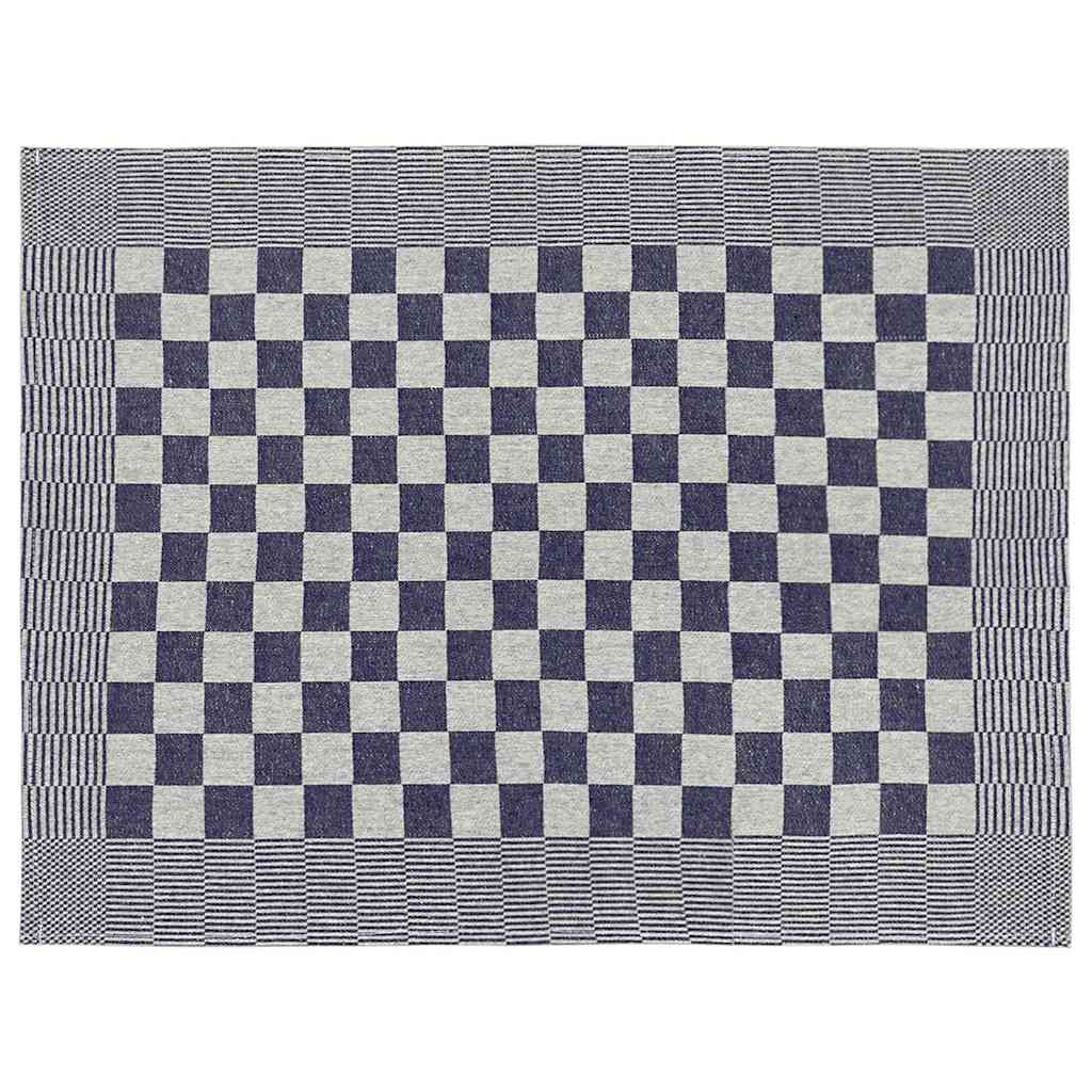 vidaXL 20 Piece Towel Set Blue and White Cotton
