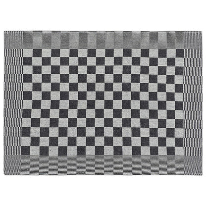vidaXL 10 Piece Towel Set Black and White Cotton