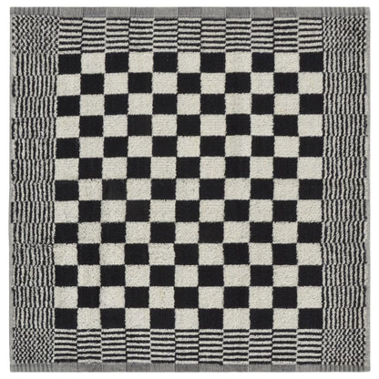 vidaXL 10 Piece Towel Set Black and White Cotton