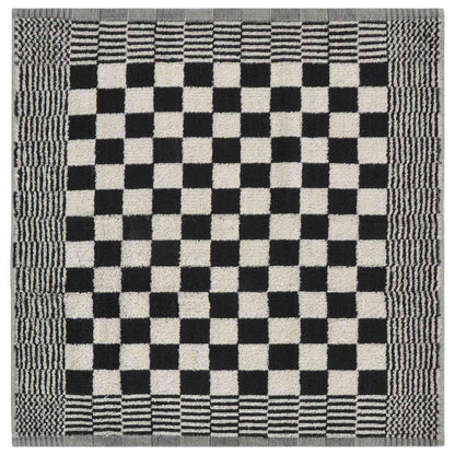 vidaXL 50 Piece Towel Set Black and White Cotton