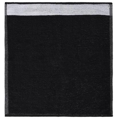 vidaXL 12 Piece Towel Set Black Cotton