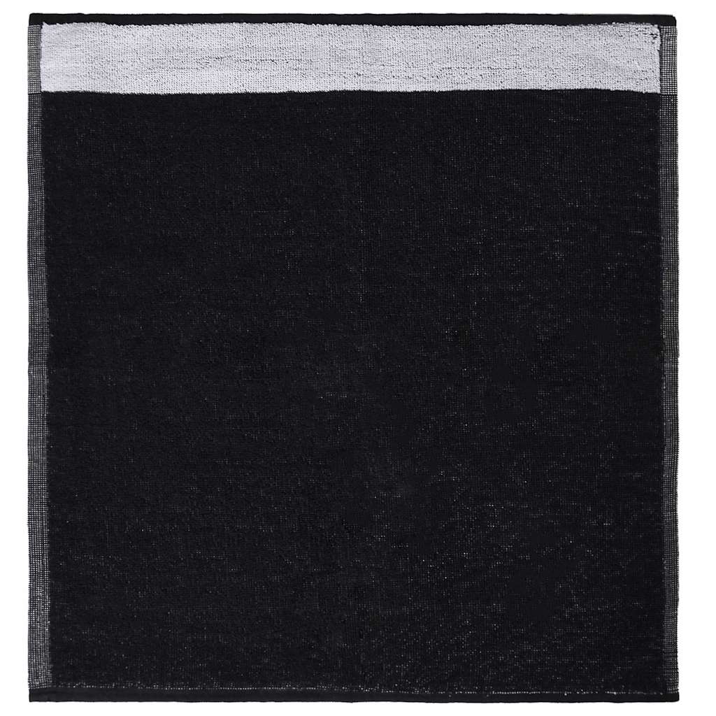 vidaXL 12 Piece Towel Set Black Cotton
