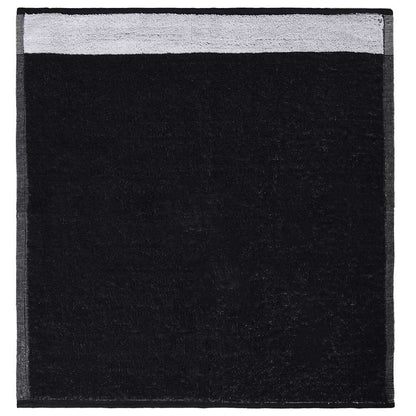 vidaXL 12 Piece Towel Set Black Cotton