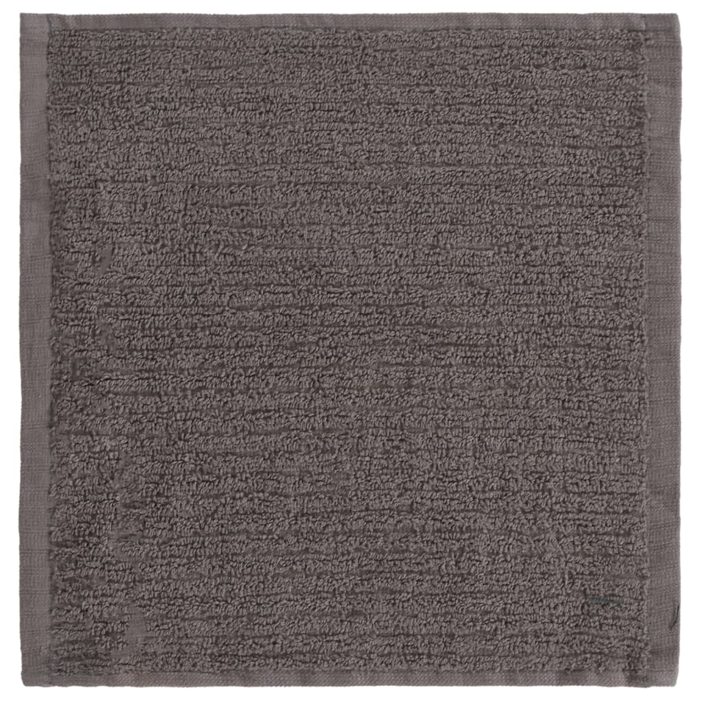 vidaXL 12 Piece Towel Set Black Cotton