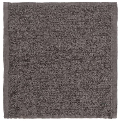 vidaXL 12 Piece Towel Set Black Cotton
