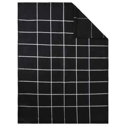 vidaXL 12 Piece Towel Set Black Cotton
