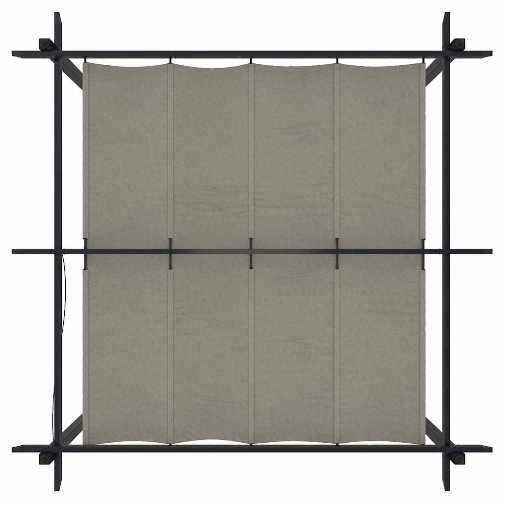 vidaXL Garden Gazebo with Retractable Roof 3x3 m Cream