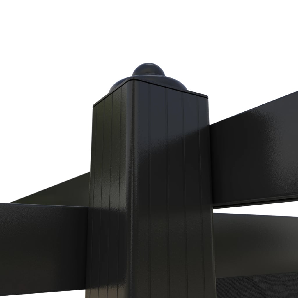 vidaXL Garden Gazebo with Retractable Roof 3x3 m Anthracite