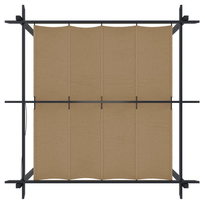 vidaXL Garden Gazebo with Retractable Roof 3x3 m Taupe
