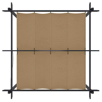 vidaXL Garden Gazebo with Retractable Roof 3x3 m Taupe