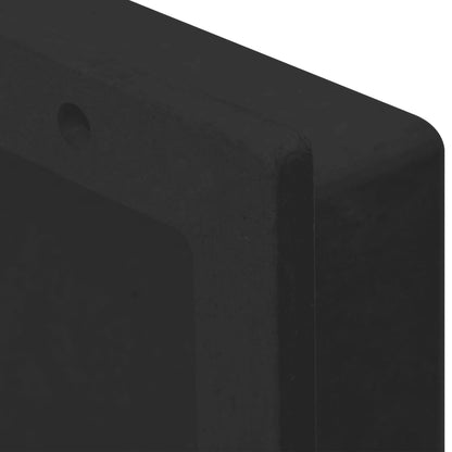 vidaXL Shower Niche Matt Black 41x51x10 cm