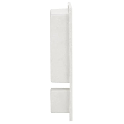 vidaXL Shower Niche with 2 Compartments Matt White 41x51x10 cm