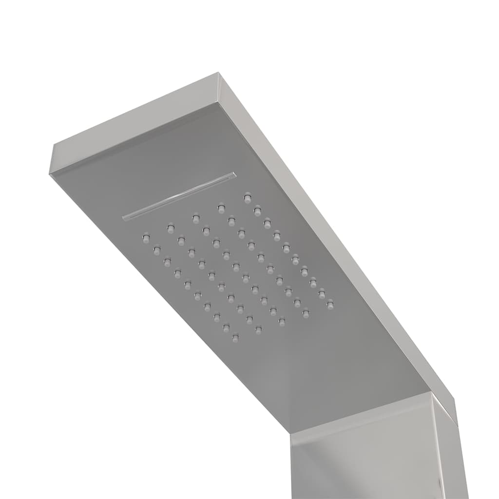 151414 vidaXL Shower Panel System Stainless Steel Square