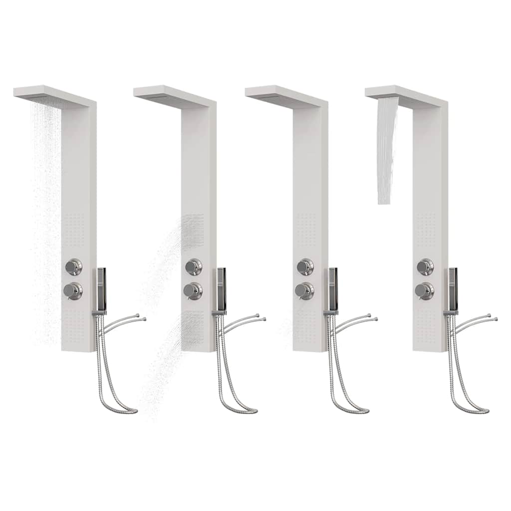 vidaXL Shower Panel System Aluminium White