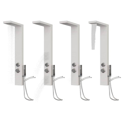 vidaXL Shower Panel System Aluminium White