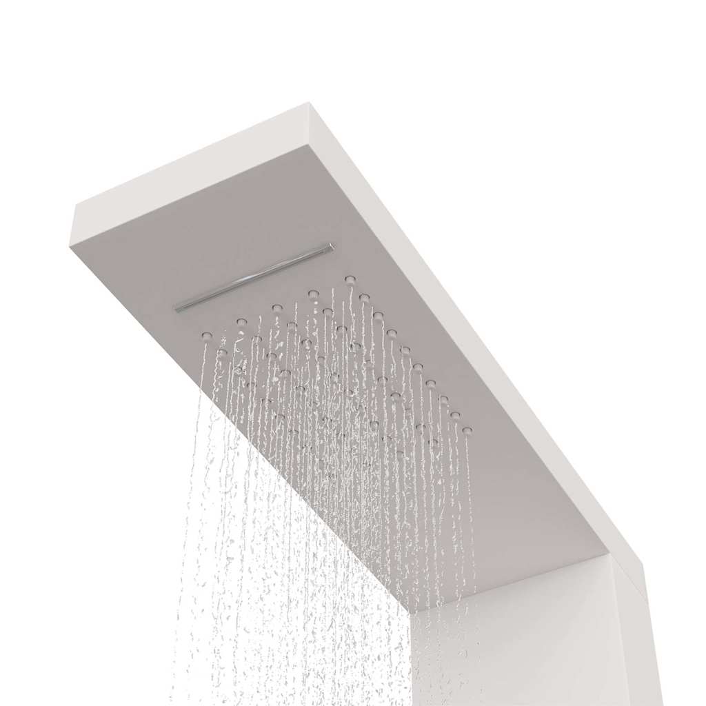 vidaXL Shower Panel System Aluminium White