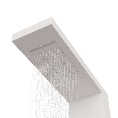 vidaXL Shower Panel System Aluminium White