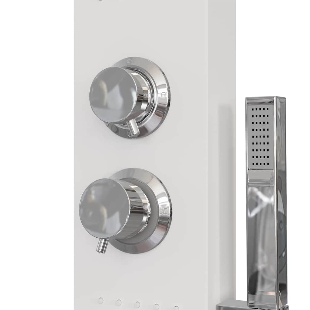 vidaXL Shower Panel System Aluminium White