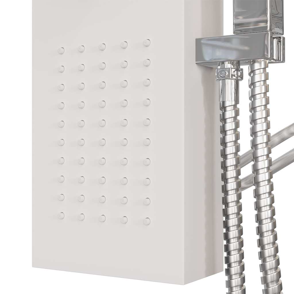 vidaXL Shower Panel System Aluminium White