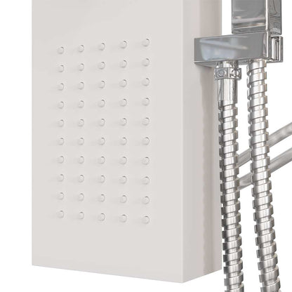 vidaXL Shower Panel System Aluminium White
