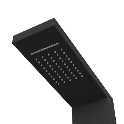 vidaXL Shower Panel System Aluminium Black