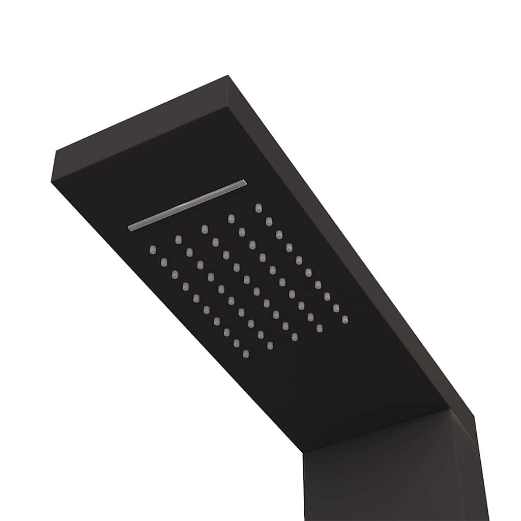 vidaXL Shower Panel System Aluminium Black