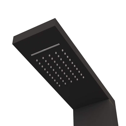 vidaXL Shower Panel System Aluminium Black