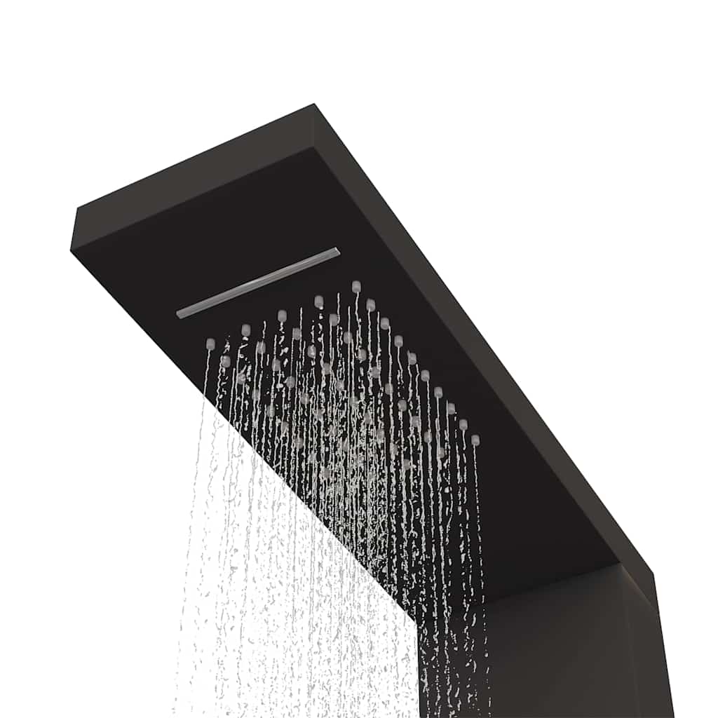 vidaXL Shower Panel System Aluminium Black