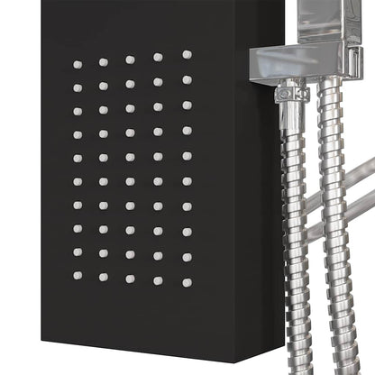 vidaXL Shower Panel System Aluminium Black