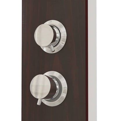 151417 vidaXL Shower Panel System Glass Brown