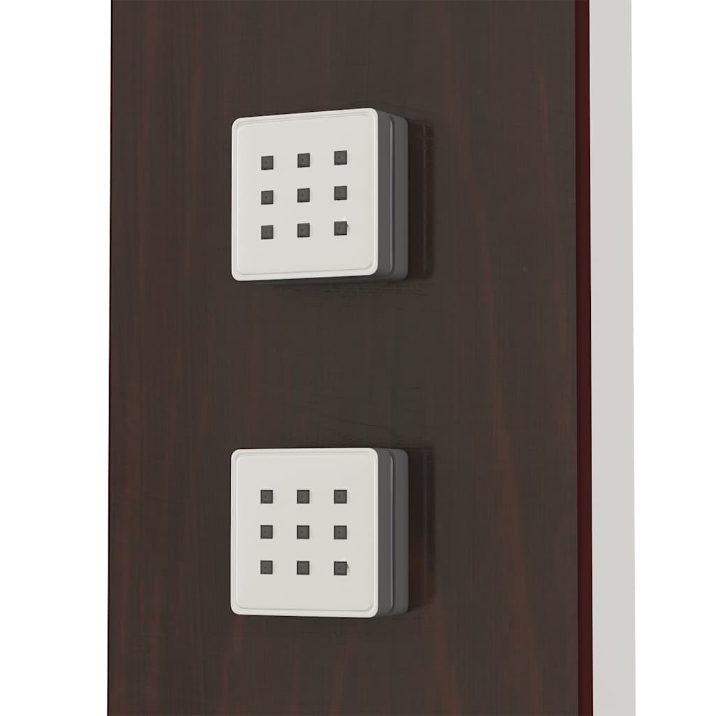 151417 vidaXL Shower Panel System Glass Brown