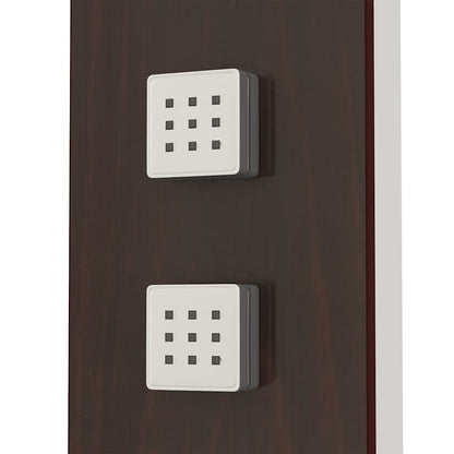 151417 vidaXL Shower Panel System Glass Brown