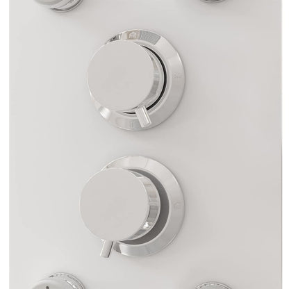 151419 vidaXL Shower Panel Unit Glass 25x47,5x130 cm White
