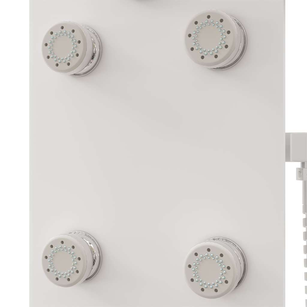 151419 vidaXL Shower Panel Unit Glass 25x47,5x130 cm White