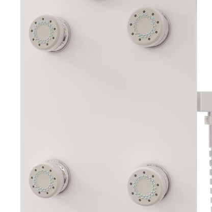 151419 vidaXL Shower Panel Unit Glass 25x47,5x130 cm White