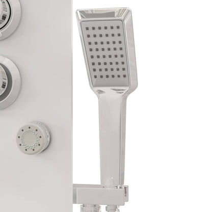 151419 vidaXL Shower Panel Unit Glass 25x47,5x130 cm White