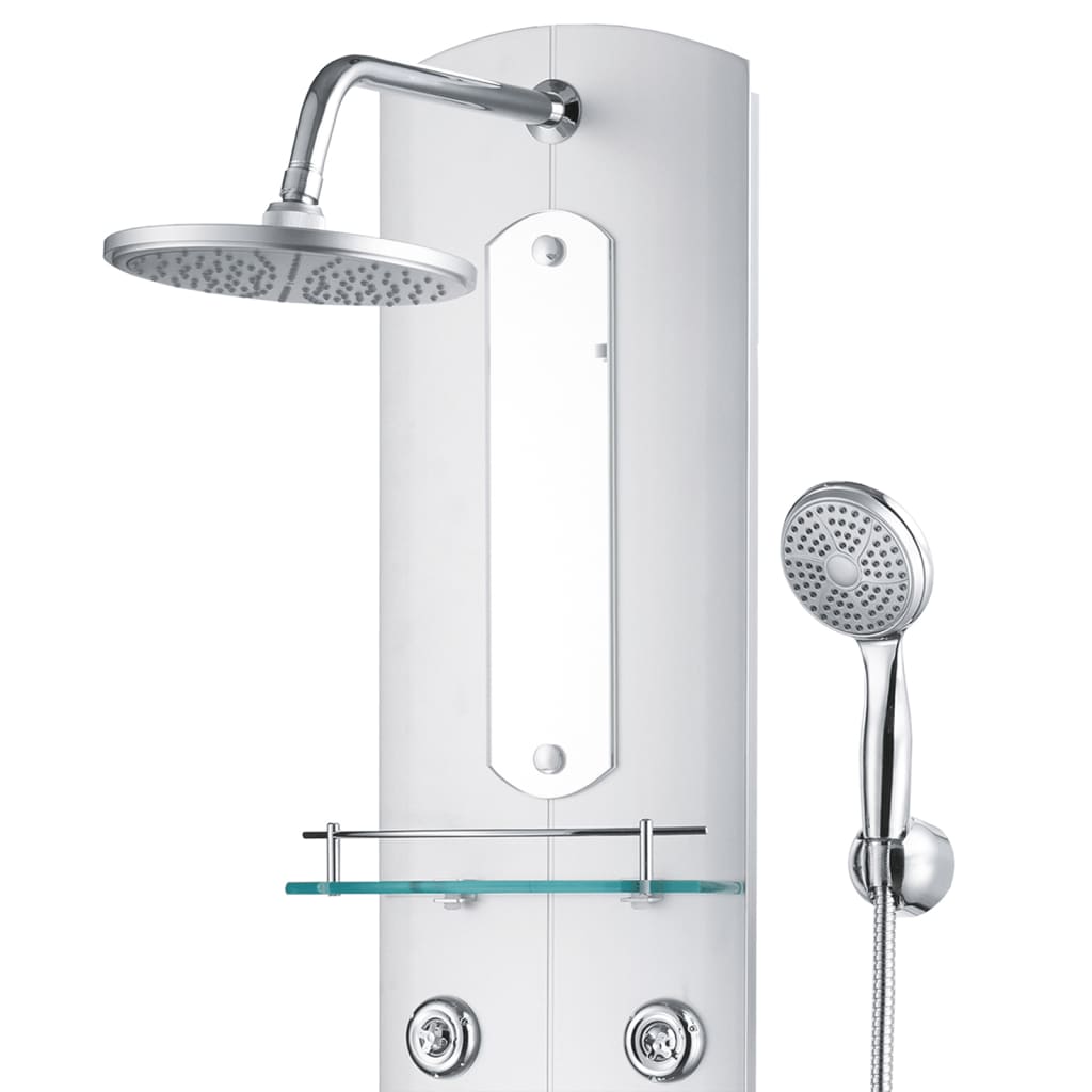 vidaXL Shower Panel Unit 25x43x110 cm Silver