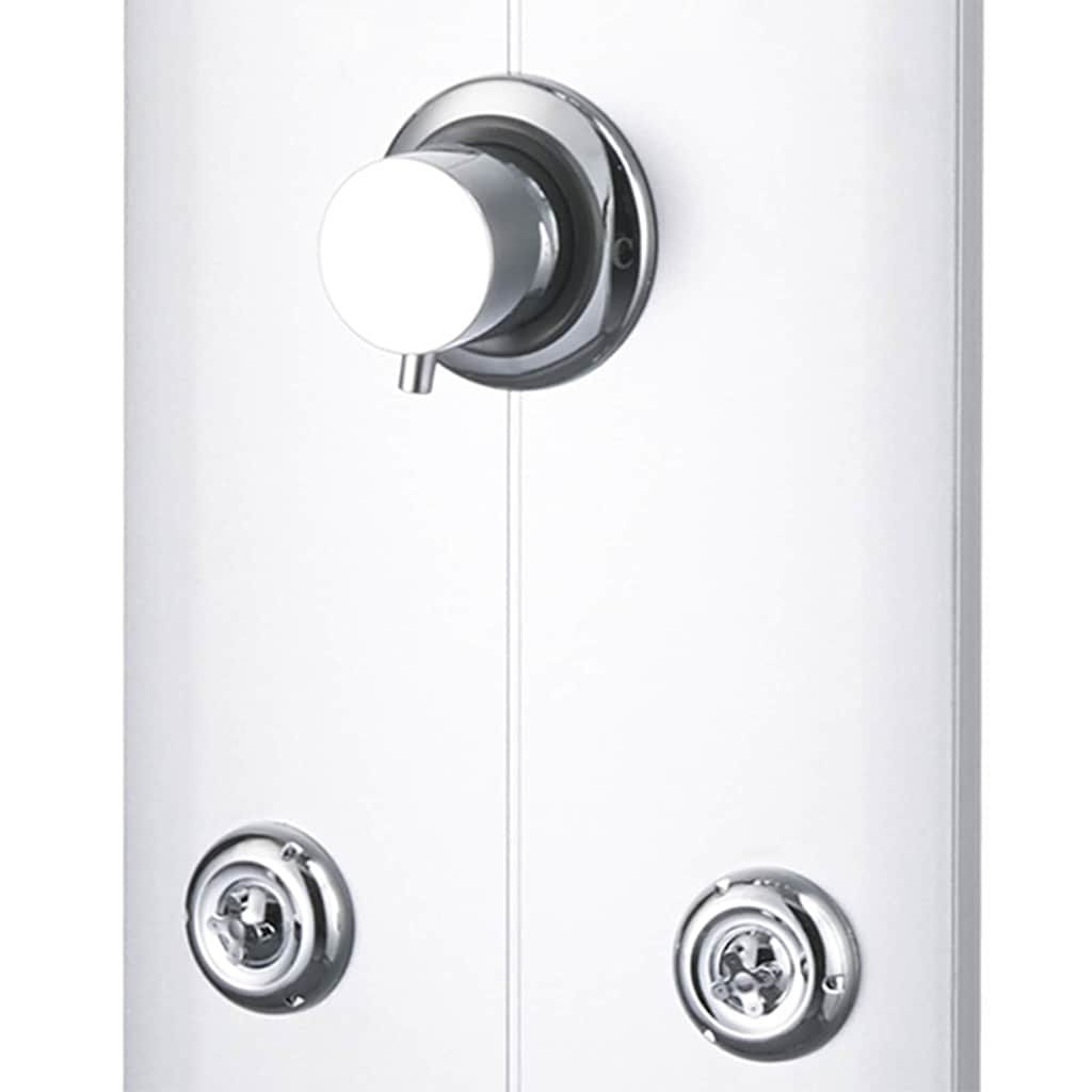 151421 vidaXL Shower Panel Unit 25x43x110 cm Silver