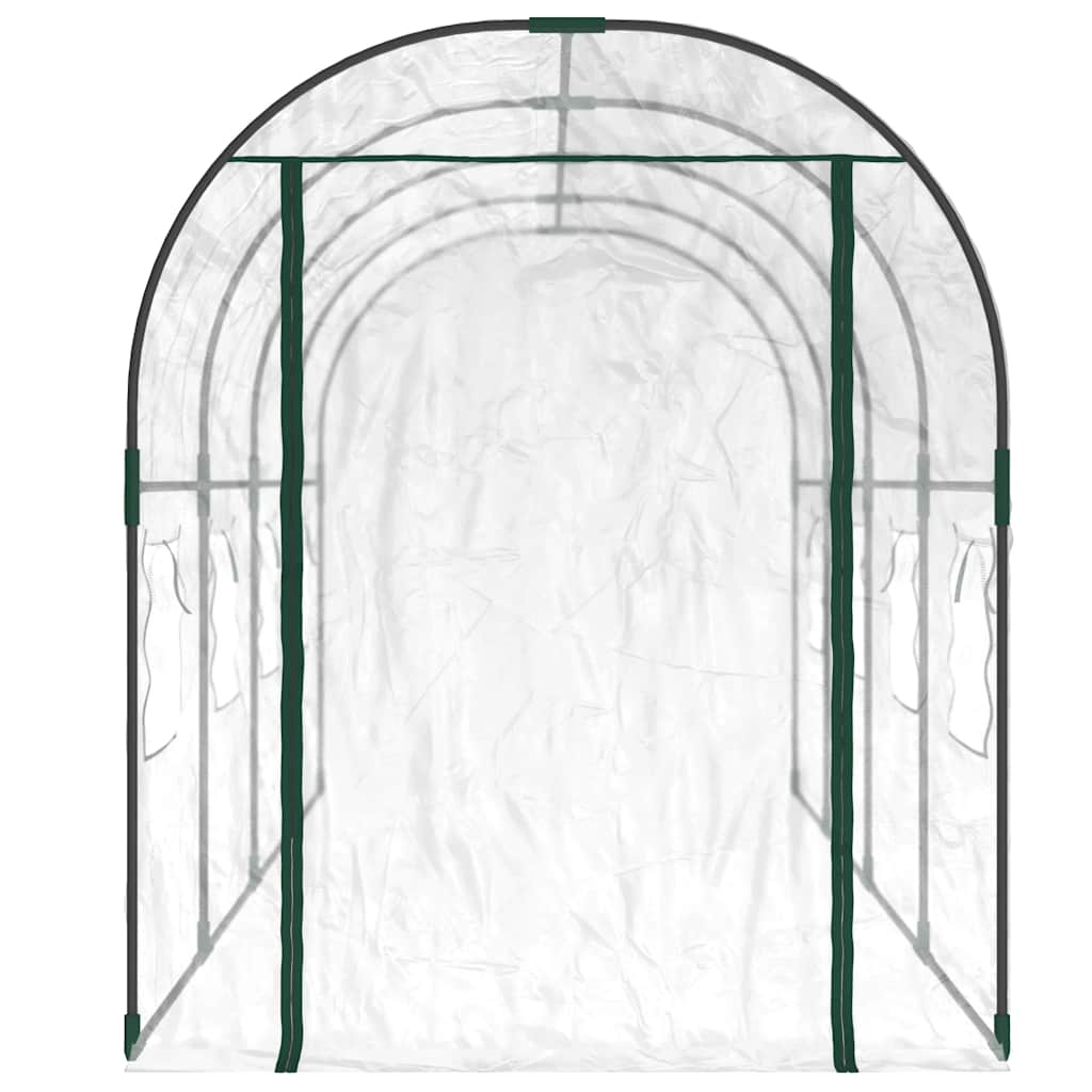 vidaXL Greenhouse | Transparent | PVC and Powder-coated Steel | Large
