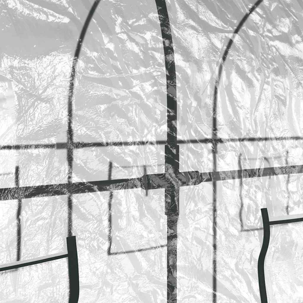 vidaXL Greenhouse | Transparent | PVC and Powder-coated Steel | Large