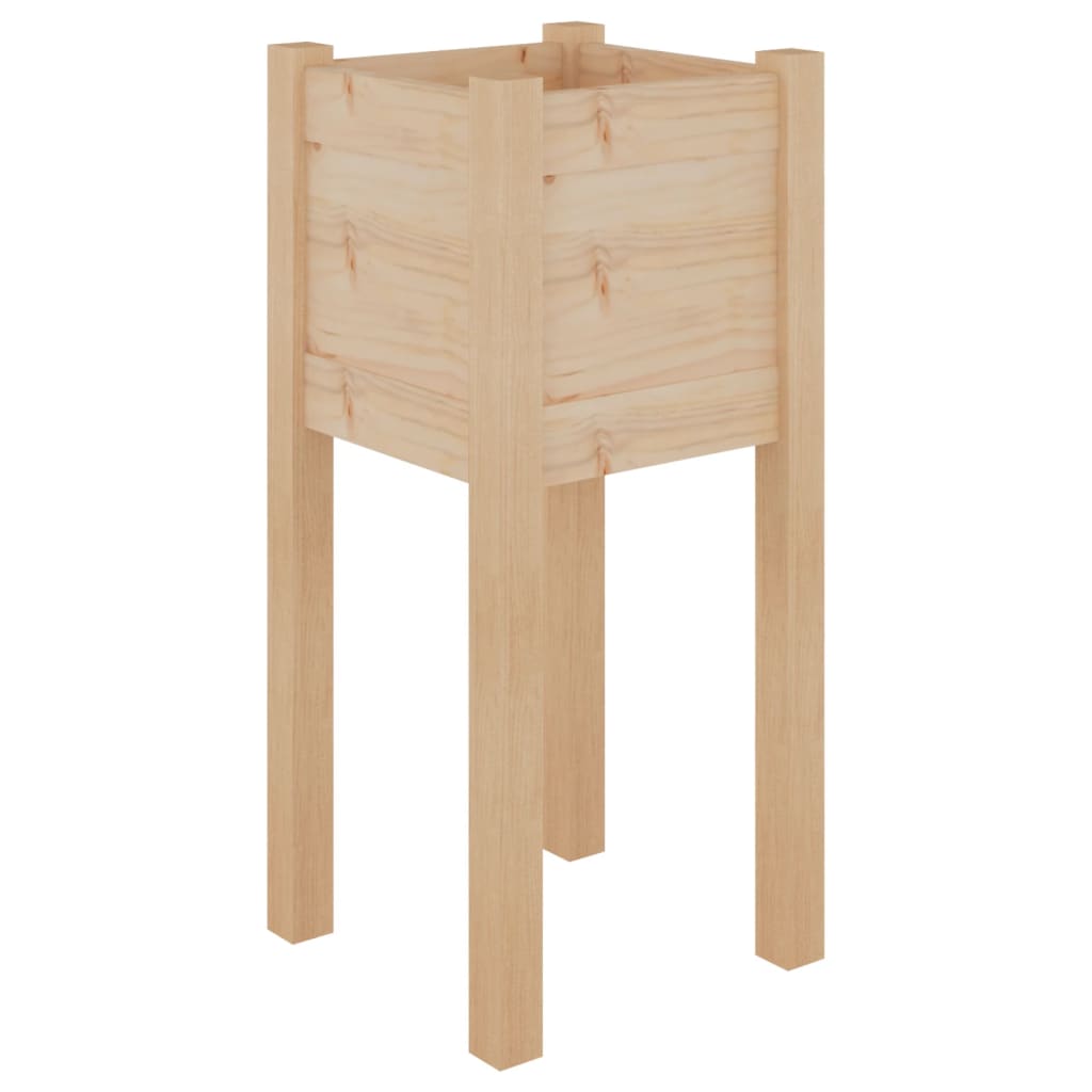 vidaXL Garden Planter 31x31x70 cm Solid Pinewood