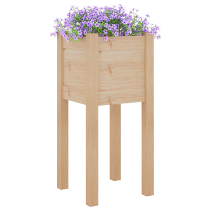 vidaXL Garden Planters 2 pcs 31x31x70 cm Solid Pinewood