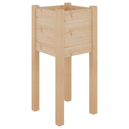 vidaXL Garden Planters 2 pcs 31x31x70 cm Solid Pinewood