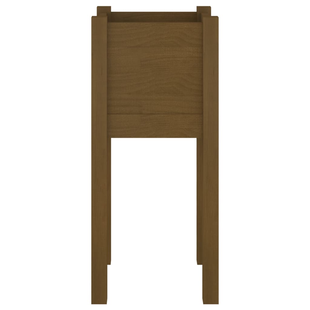 vidaXL Garden Planter Honey Brown 31x31x70 cm Solid Pinewood