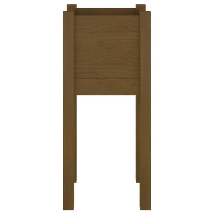 vidaXL Garden Planter Honey Brown 31x31x70 cm Solid Pinewood