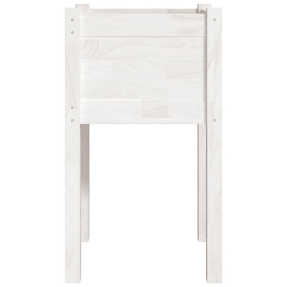 vidaXL Garden Planter White 40x40x70 cm Solid Pinewood